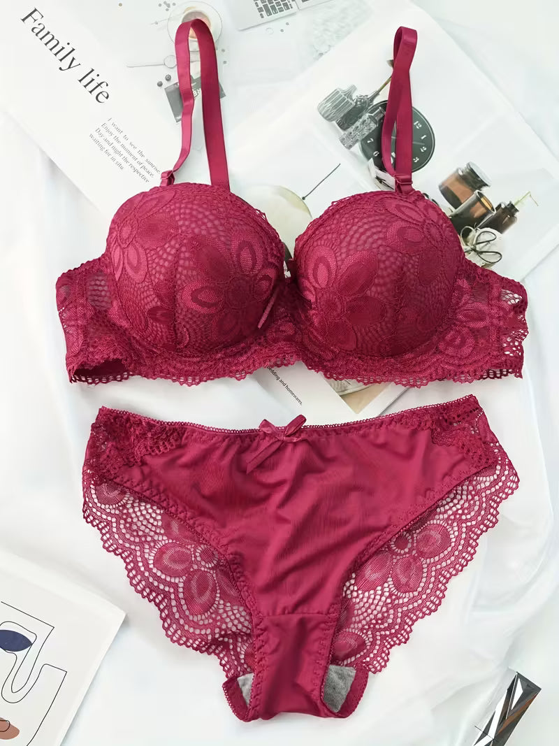 Premium Quiality European Lingerie Set with Bra, Panties